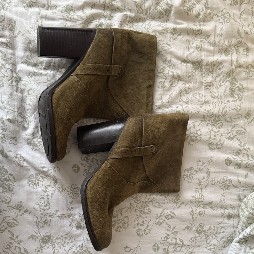 Franco Sarto Olive Heeled Boots